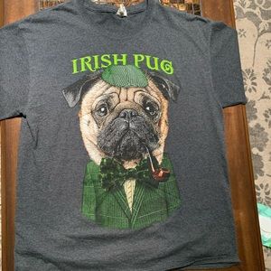 Irish pug T-shirt